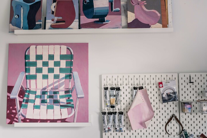 Atelier van Femke Vindevogel, foto door Evenbeeld