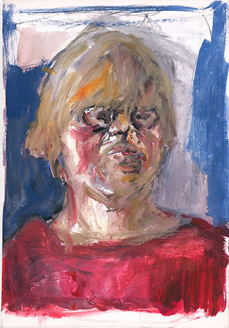 Zelfportret Edith Meijering 1986
